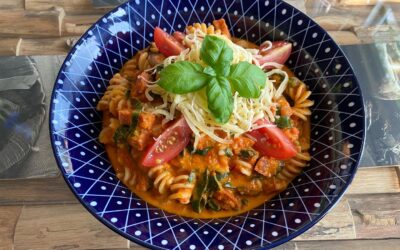 Spaanse pasta met bladkool en chorizo