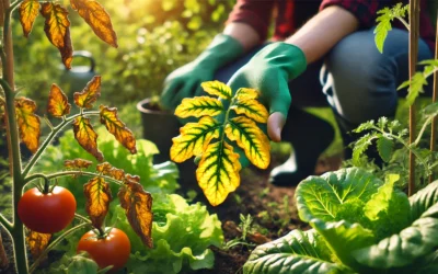 Waarom worden mijn planten geel in de moestuin?