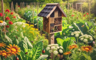 Wat is het voordeel van een insectenhotel in de moestuin? En waar plaats je deze?